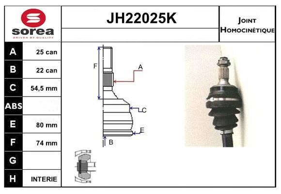 SNRA JH22025K Шарнір рівних кутових швидкостей (ШРКШ) JH22025K: Приваблива ціна - Купити у Польщі на 2407.PL!