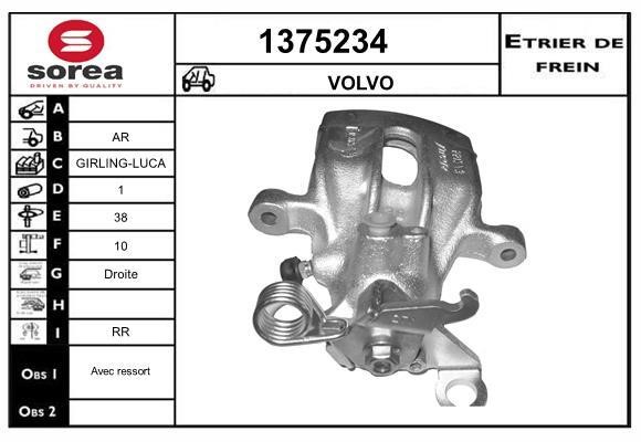 SNRA 1375234 Суппорт тормозной задний правый 1375234: Отличная цена - Купить в Польше на 2407.PL!