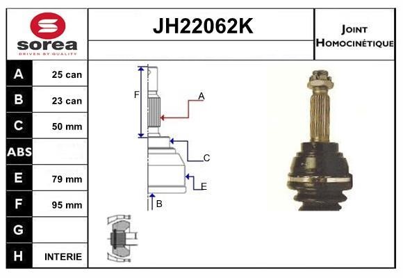 SNRA JH22062K CV joint JH22062K: Buy near me in Poland at 2407.PL - Good price!