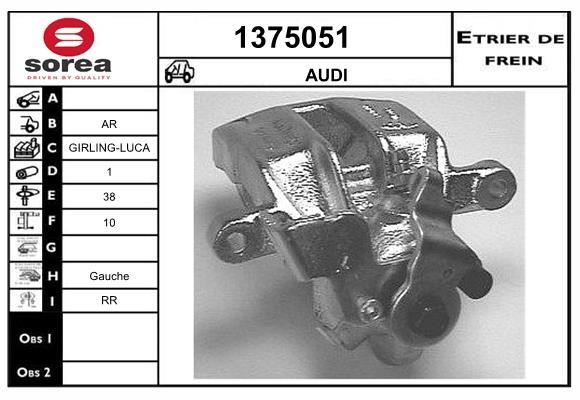 SNRA 1375051 Суппорт тормозной задний левый 1375051: Отличная цена - Купить в Польше на 2407.PL!