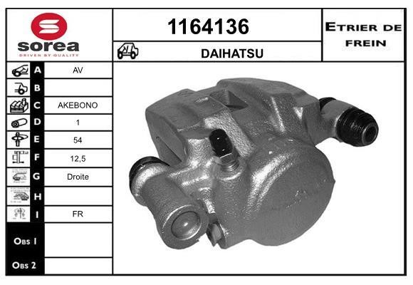 SNRA 1164136 Brake caliper front right 1164136: Buy near me in Poland at 2407.PL - Good price!