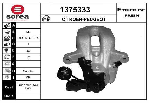 SNRA 1375333 Brake caliper 1375333: Buy near me at 2407.PL in Poland at an Affordable price!