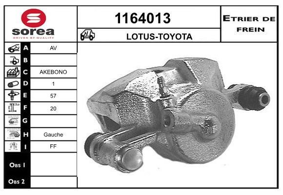 SNRA 1164013 Brake caliper 1164013: Buy near me at 2407.PL in Poland at an Affordable price!