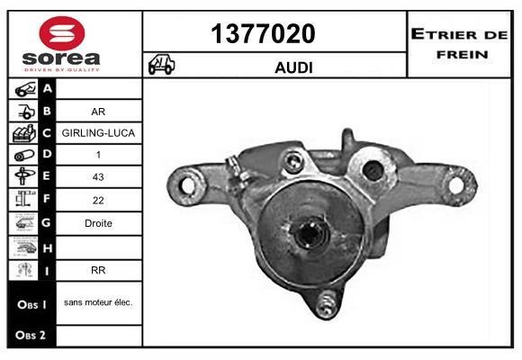 SNRA 1377020 Bremssattel hinten rechts 1377020: Kaufen Sie zu einem guten Preis in Polen bei 2407.PL!