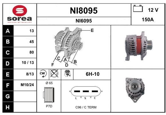 SNRA NI8095 Alternator NI8095: Dobra cena w Polsce na 2407.PL - Kup Teraz!