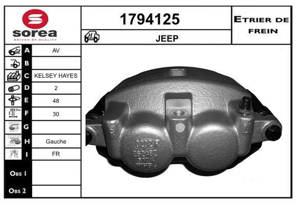 SNRA 1794125 Суппорт тормозной передний левый 1794125: Отличная цена - Купить в Польше на 2407.PL!