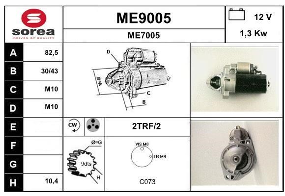 SNRA ME9005 Starter ME9005: Buy near me at 2407.PL in Poland at an Affordable price!