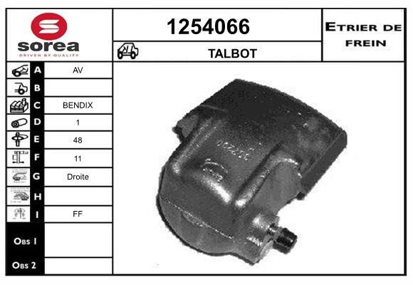 SNRA 1254066 Суппорт тормозной 1254066: Отличная цена - Купить в Польше на 2407.PL!