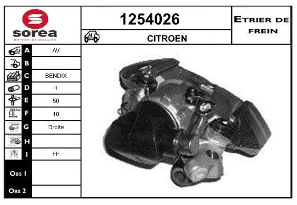 SNRA 1254026 Brake caliper 1254026: Buy near me at 2407.PL in Poland at an Affordable price!