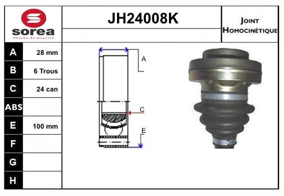 SNRA JH24008K CV joint JH24008K: Buy near me in Poland at 2407.PL - Good price!