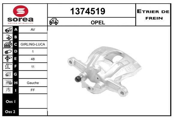 SNRA 1374519 Brake caliper 1374519: Buy near me in Poland at 2407.PL - Good price!