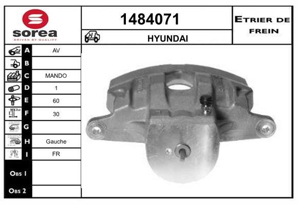 SNRA 1484071 Brake caliper front left 1484071: Buy near me in Poland at 2407.PL - Good price!