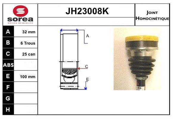 SNRA JH23008K Шарнир равных угловых скоростей (ШРУС) JH23008K: Отличная цена - Купить в Польше на 2407.PL!