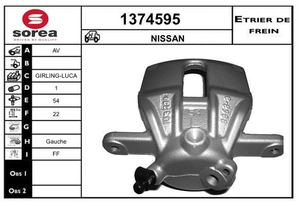 SNRA 1374595 Суппорт тормозной 1374595: Отличная цена - Купить в Польше на 2407.PL!
