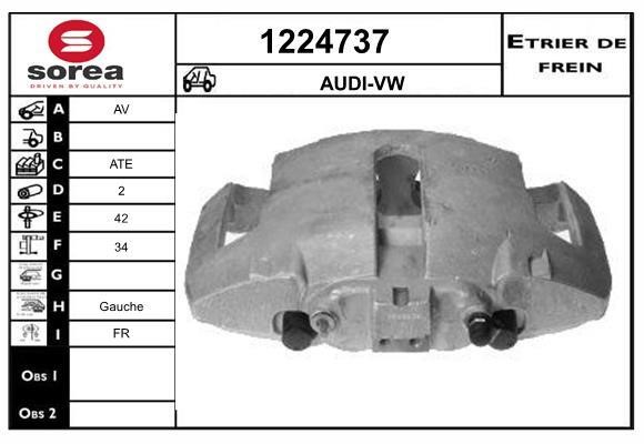 SNRA 1224737 Brake caliper 1224737: Buy near me in Poland at 2407.PL - Good price!