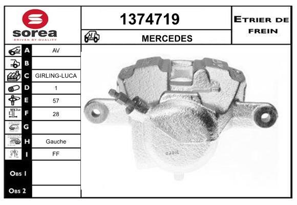 SNRA 1374719 Суппорт тормозной передний левый 1374719: Отличная цена - Купить в Польше на 2407.PL!