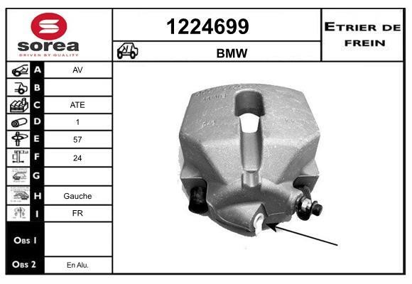 SNRA 1224699 Brake caliper 1224699: Buy near me in Poland at 2407.PL - Good price!
