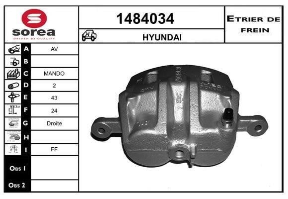 SNRA 1484034 Brake caliper 1484034: Buy near me in Poland at 2407.PL - Good price!