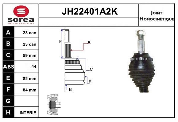 SNRA JH22401A2K CV joint JH22401A2K: Buy near me in Poland at 2407.PL - Good price!