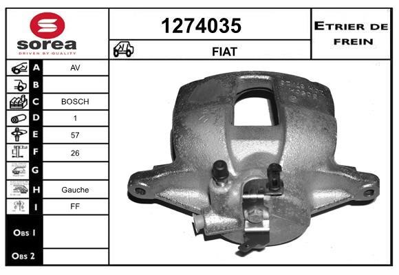 SNRA 1274035 Brake caliper 1274035: Buy near me in Poland at 2407.PL - Good price!