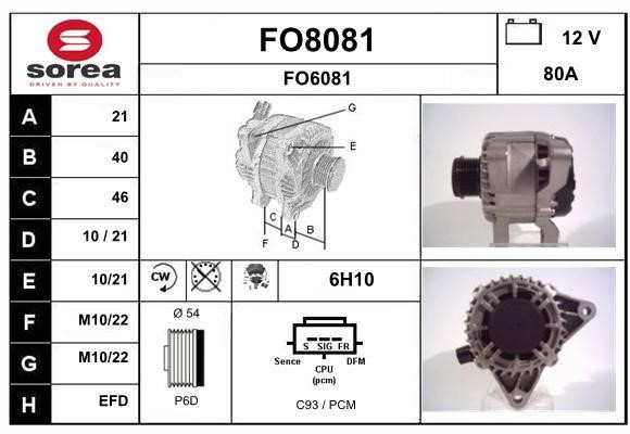 SNRA FO8081 Generator FO8081: Kaufen Sie zu einem guten Preis in Polen bei 2407.PL!