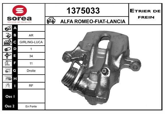 SNRA 1375033 Brake caliper 1375033: Buy near me in Poland at 2407.PL - Good price!