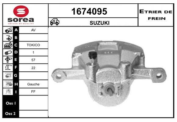 SNRA 1674095 Brake caliper 1674095: Buy near me in Poland at 2407.PL - Good price!