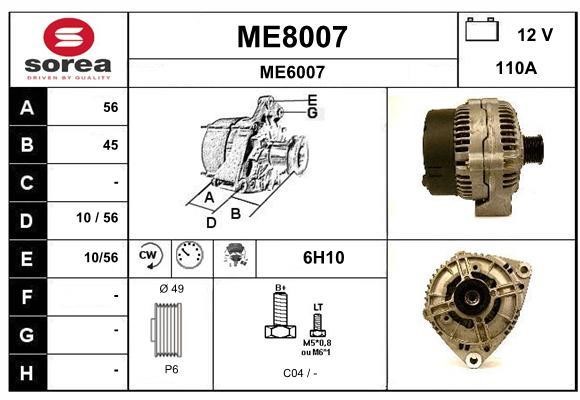 SNRA ME8007 Генератор ME8007: Отличная цена - Купить в Польше на 2407.PL!