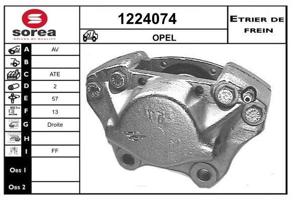 SNRA 1224074 Brake caliper 1224074: Buy near me in Poland at 2407.PL - Good price!