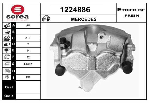 SNRA 1224886 Brake caliper 1224886: Buy near me in Poland at 2407.PL - Good price!