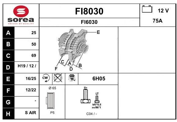 SNRA FI8030 Alternator FI8030: Dobra cena w Polsce na 2407.PL - Kup Teraz!