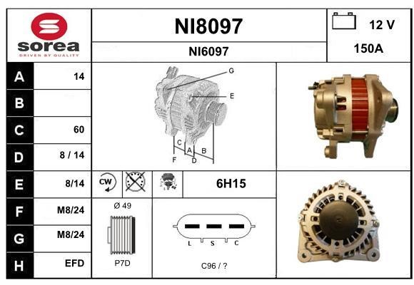 SNRA NI8097 Генератор NI8097: Приваблива ціна - Купити у Польщі на 2407.PL!