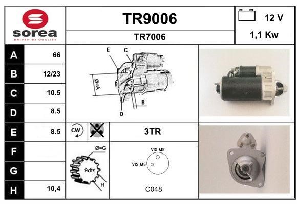 SNRA TR9006 Starter TR9006: Buy near me in Poland at 2407.PL - Good price!
