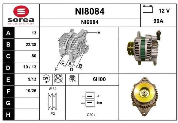 SNRA NI8084 Alternator NI8084: Dobra cena w Polsce na 2407.PL - Kup Teraz!