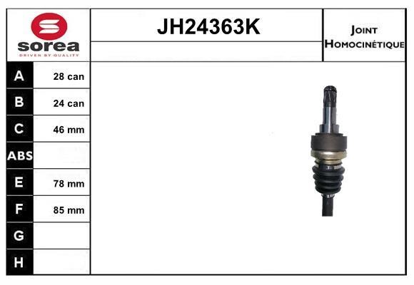 SNRA JH24363K Joint kit, drive shaft JH24363K: Buy near me in Poland at 2407.PL - Good price!