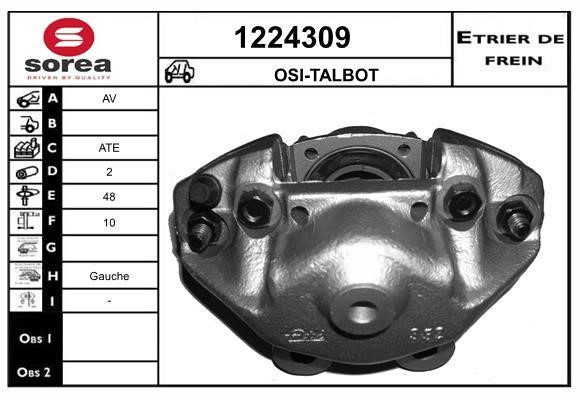 SNRA 1224309 Brake caliper 1224309: Buy near me in Poland at 2407.PL - Good price!