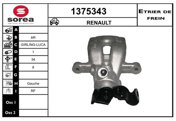 SNRA 1375343 Brake caliper 1375343: Buy near me in Poland at 2407.PL - Good price!