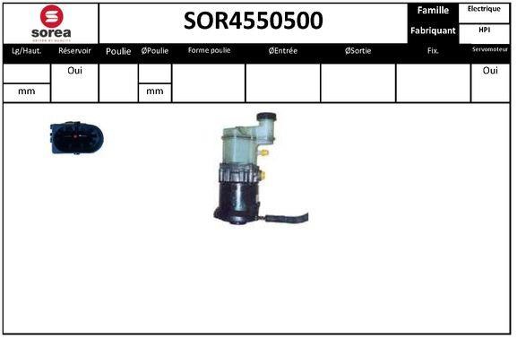 SNRA SOR4550500 Pompa hydrauliczna, układ kierowniczy SOR4550500: Dobra cena w Polsce na 2407.PL - Kup Teraz!