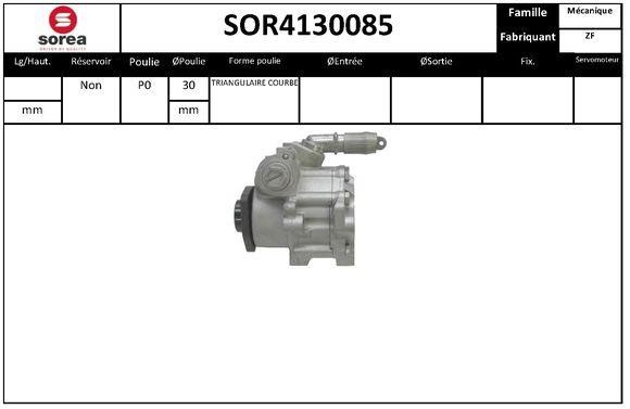 SNRA SOR4130085 Hydraulic Pump, steering system SOR4130085: Buy near me in Poland at 2407.PL - Good price!