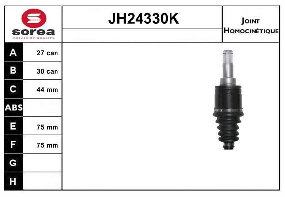 SNRA JH24330K Joint kit, drive shaft JH24330K: Buy near me in Poland at 2407.PL - Good price!