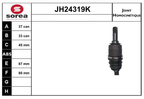 SNRA JH24319K Joint kit, drive shaft JH24319K: Buy near me in Poland at 2407.PL - Good price!