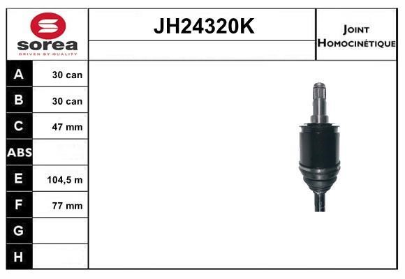 SNRA JH24320K Joint kit, drive shaft JH24320K: Buy near me in Poland at 2407.PL - Good price!