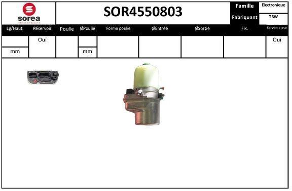 SNRA SOR4550803 Pompa hydrauliczna, układ kierowniczy SOR4550803: Dobra cena w Polsce na 2407.PL - Kup Teraz!