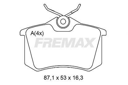 Fremax FBP-2597 Scheibenbremsbeläge hinten eingestellt FBP2597: Bestellen Sie in Polen zu einem guten Preis bei 2407.PL!