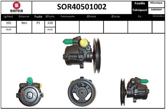 SNRA SOR40501002 Hydraulic Pump, steering system SOR40501002: Buy near me in Poland at 2407.PL - Good price!