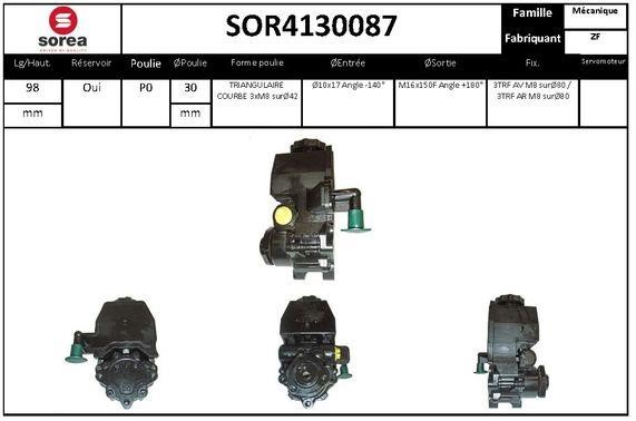 SNRA SOR4130087 Насос гідропідсилювача керма SOR4130087: Приваблива ціна - Купити у Польщі на 2407.PL!