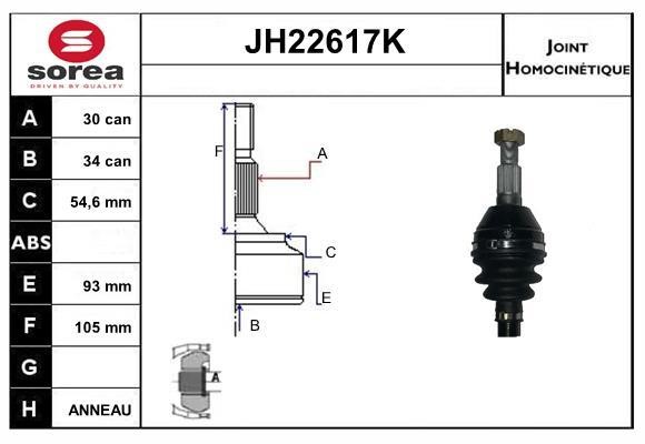 SNRA JH22617K Gelenksatz, antriebswelle JH22617K: Kaufen Sie zu einem guten Preis in Polen bei 2407.PL!
