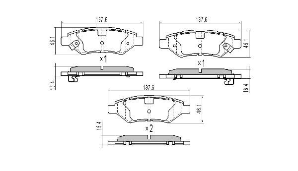 Fremax FBP-0322 Front disc brake pads, set FBP0322: Buy near me in Poland at 2407.PL - Good price!