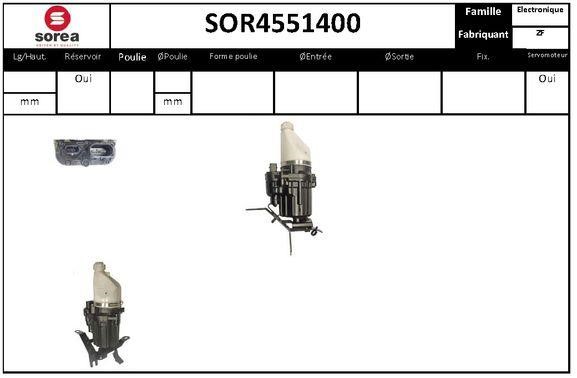 SNRA SOR4551400 Hydraulic Pump, steering system SOR4551400: Buy near me in Poland at 2407.PL - Good price!