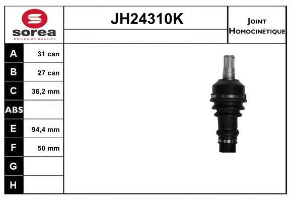 SNRA JH24310K Joint kit, drive shaft JH24310K: Buy near me in Poland at 2407.PL - Good price!